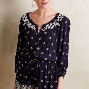 Anthropologie Starflower Romper